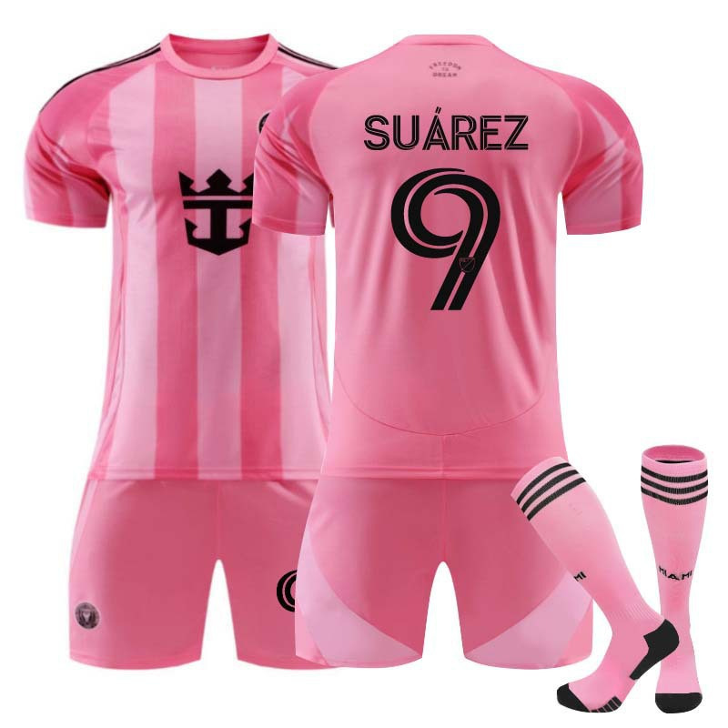 Conjunto de Uniforme de Fútbol, Camiseta de Miami Número 10 Messi, Camiseta de Beckham, Uniforme de Fútbol para la Copa Mundial 2026