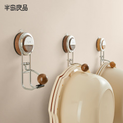 吸盤洗面器フック穴なしステンレストイレトイレ中古風壁掛け式神器収納棚