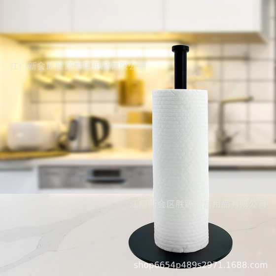 Stainless steel tissue holder vertical tissue holder simple tissue holder kitchen tissue holder multifunctional paper roll holder