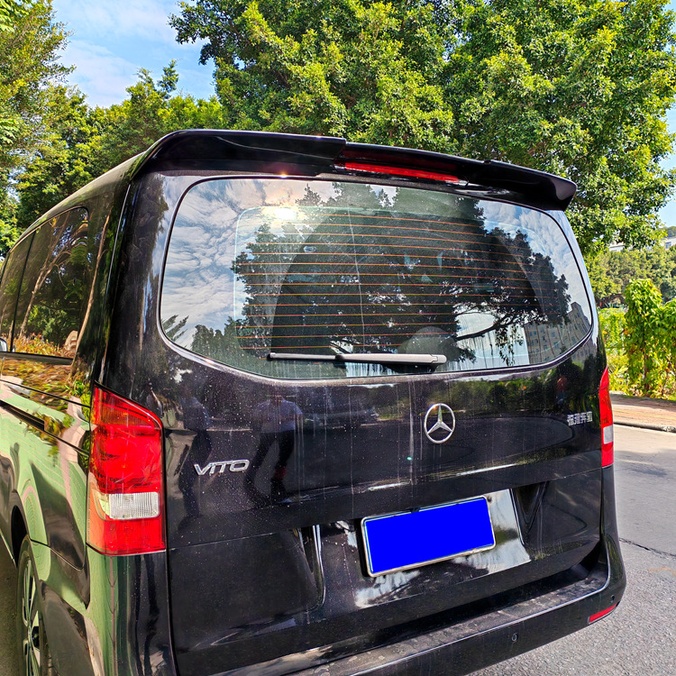 Suitable for 2016-2024 Mercedes-Benz Vito Rear Wing New V260/260L Modified and Upgraded Top Wing Fixed Wing