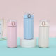 New 304 Stainless Steel Double Layer Mini Pea Cup Small Bounce Lid Thermos Cup Portable Portable Suction Tube Cup