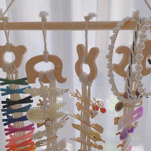 Children's hairpin storage with wall-mounted jewelry display stand cute hairpin hairpin storage wall-mounted hairpin display strap