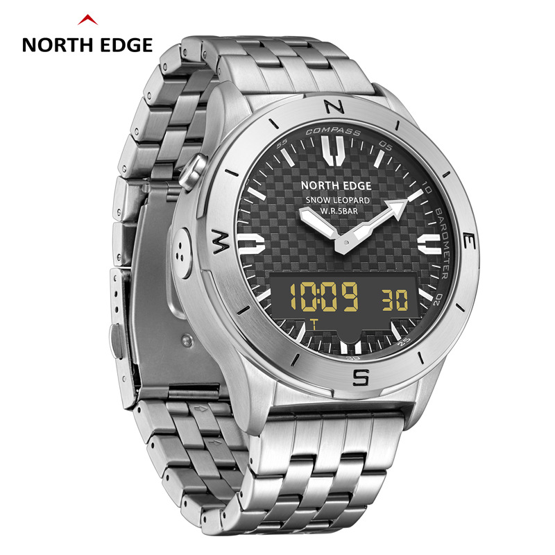 Multifunctional Outdoor Sports Electronic Watch Waterproof Altimeter Barometer Compass Stopwatch Alarm Clock Smartwatch_voghion.com