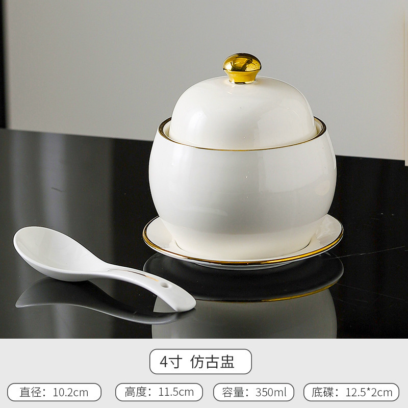 4inch 앤티크 컵(금테와 접시)