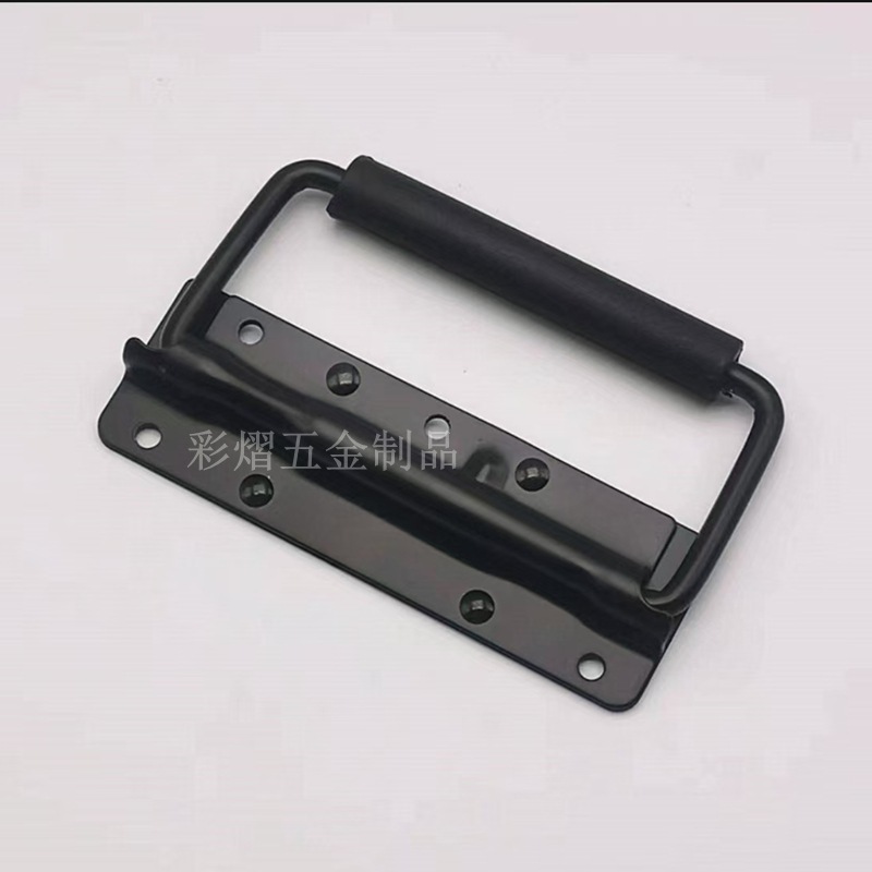 航空箱の部品の黒色の航空箱の蝶の鍵の取っ手のヒンジの角のカバンの取っ手は支えられます。