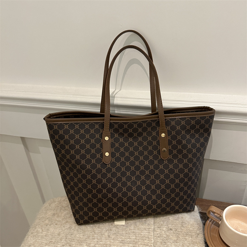 Invierno textura versátil bolso de mano mujer 2024 nueva moda en línea para trabajar bolso de hombro de mujer gran capacidad bolsa de mano