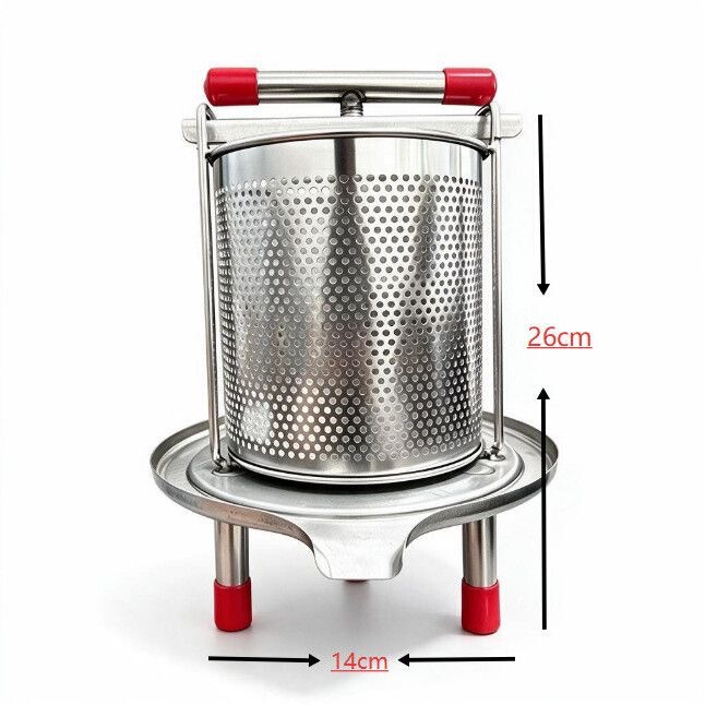 Stainless steel honey press, small home manual honey extractor, sugar press, juice extractor, wax extractor Stainless steel honey press, small home manual honey extractor, sugar press, juice extractor, wax extractor