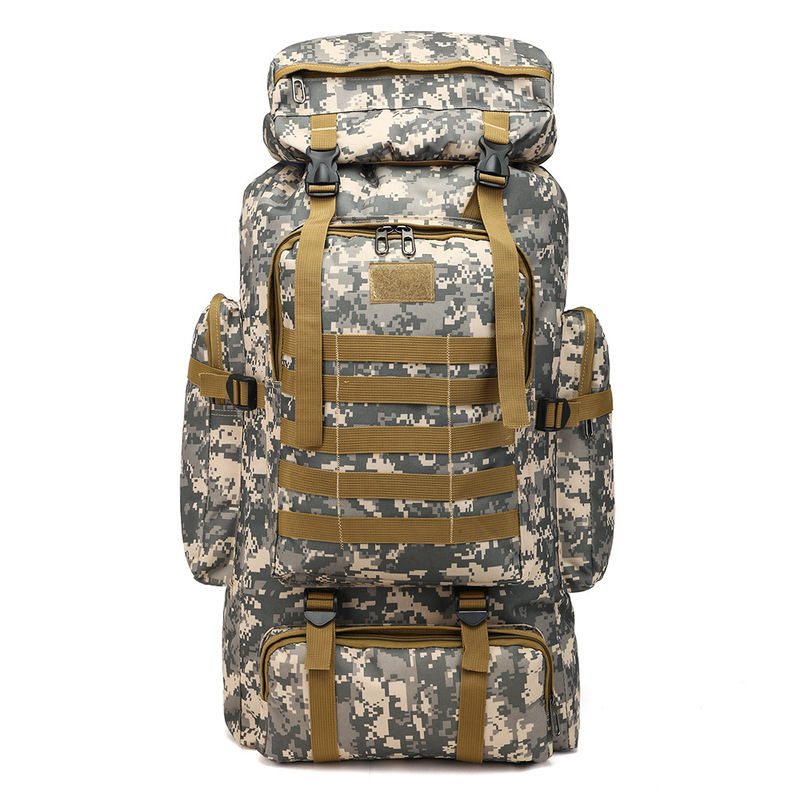 クロスボーダー 80L 大容量ハイキングキャンプ戦術的なバックパック男性と女性のアウトドアスポーツ登山バッグ旅行バックパック|undefined