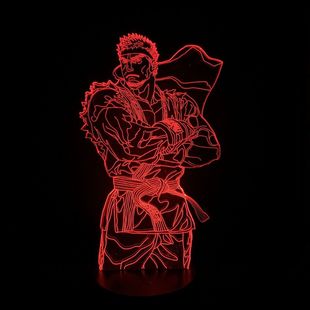 Can DIY Street Fighter Street Fighter surrounding three-dimensional luminous 3d night light bedroom ornaments give people gifts