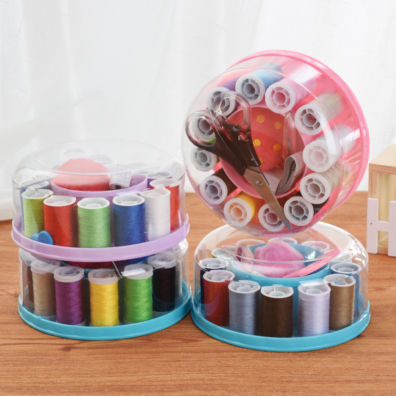 源头厂家多功能家用便携式家具缝补针线盒 多种规格塑料针线盒