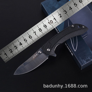 Three-edged Wooden Knife Foldableing Knife Outdoor Supplies Portable Stainless Steel Fruit Knife Express Knife 7105 387