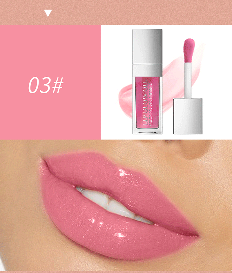 45g Weight Lip Glaze Type Of Cosmetics Plastic Material Solid Color, Transparent Pattern Sexy Style Solid Color Transparent Plastic Lip Glaze 2