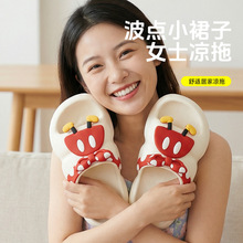 甜酷波点凉拖女款厚底云朵感拖鞋夏季防滑静音居家外穿厂家直供