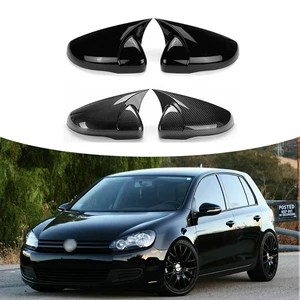 VW Golf 6 6R GTI MK6 Karbon Lifli Güzgü Qapağı Parlaq Qara