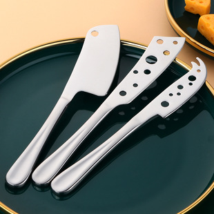 Blackstar Stainless Steel Cheese Three-piece Creative Cheese Cheese Knife with Holes Cheese Knife Kitchen Tools Bug Knife