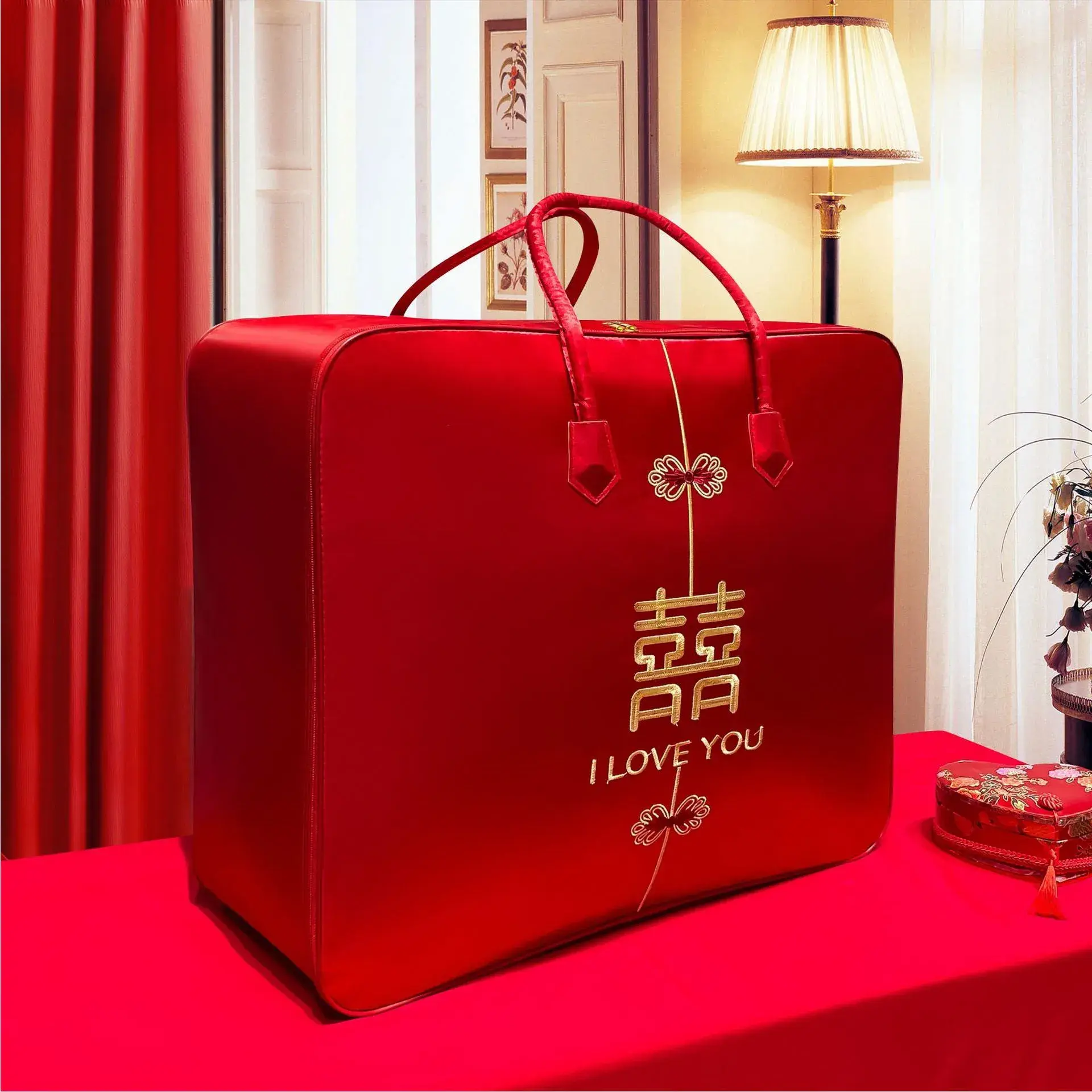 婚被收纳袋结婚喜被袋子大号蚕丝被羽绒被收纳袋加厚牛津布衣服被