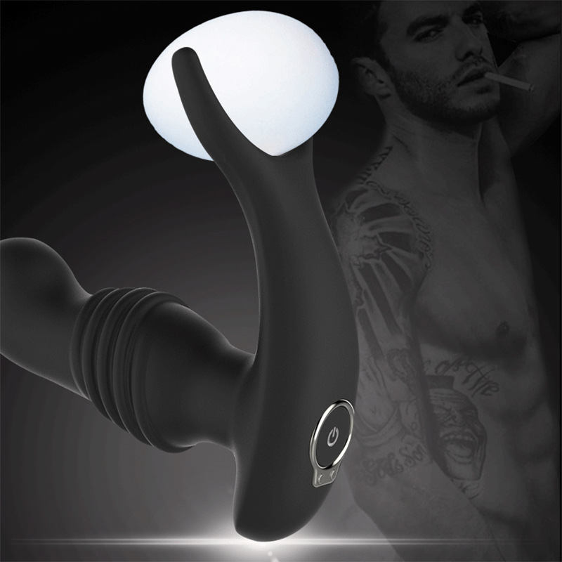 前列腺锻炼按摩器高潮男用穿戴伸缩肛塞夹蛋后庭肛门自慰器厂家销