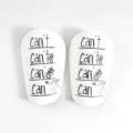 Cant Shin Guards White Black (12*7.8cm (M))