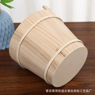 木质圆形敞口大容量香薰石储藏桶玩具桶摆摊木桶收纳桶厂家供应