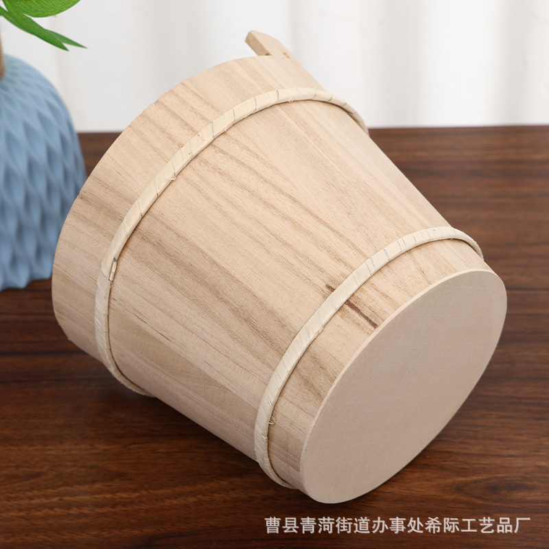 木质圆形敞口大容量香薰石储藏桶玩具桶摆摊木桶收纳桶厂家供应