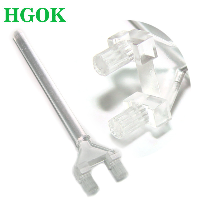 LEM-44.5透明PC垂直Y型导光板增亮柱间距44.5mm led贴片灯导光柱