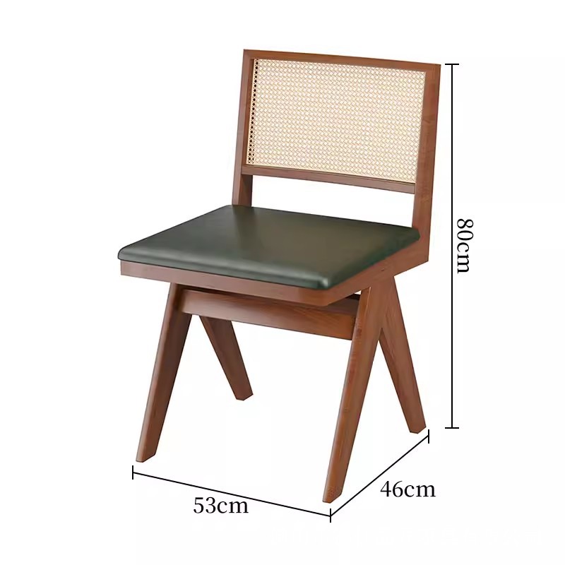 Silla de comedor de madera maciza para restaurante