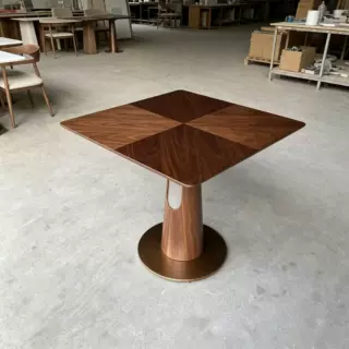 商用来图定制现代简约正方形餐桌  工厂新款批发佛山家具实木方桌