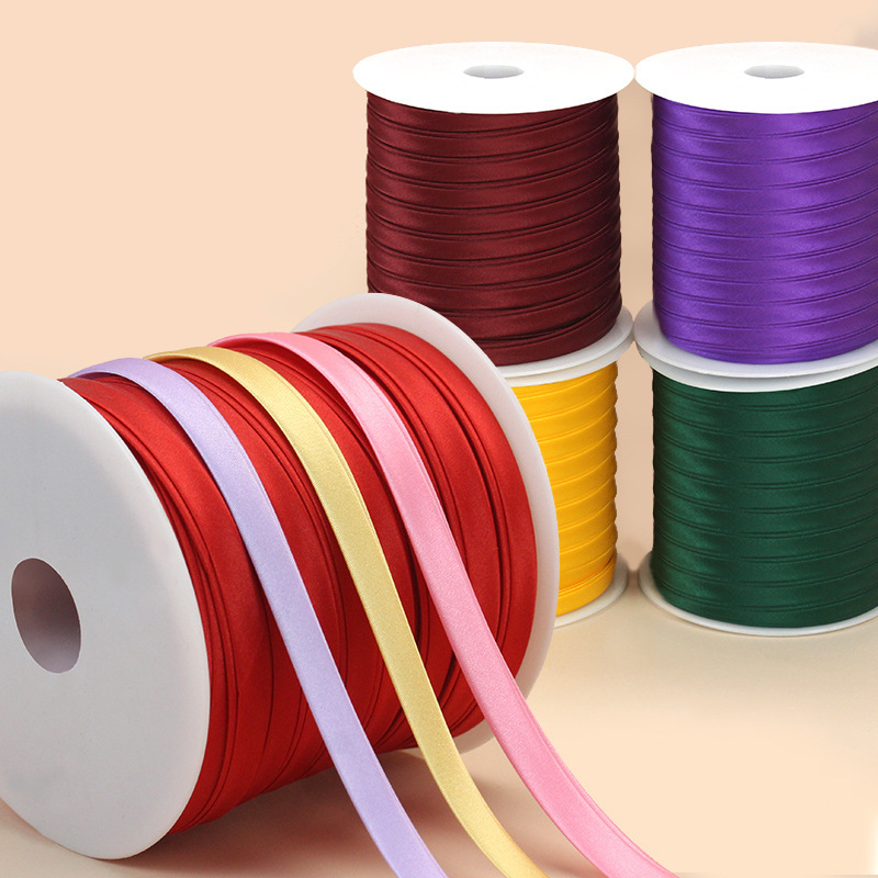 Cheongsam Hemming strip piping Strip 1cm monochrome garment trim clothing accessories satin fabric ribbon non-ironing ribbon Cheongsam Hemming strip piping Strip 1cm monochrome garment trim clothing accessories satin fabric ribbon non-ironing ribbon