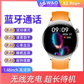 w&O新款X1PRO+智能手表离线双支付语音助手运动手环NFC门禁卡