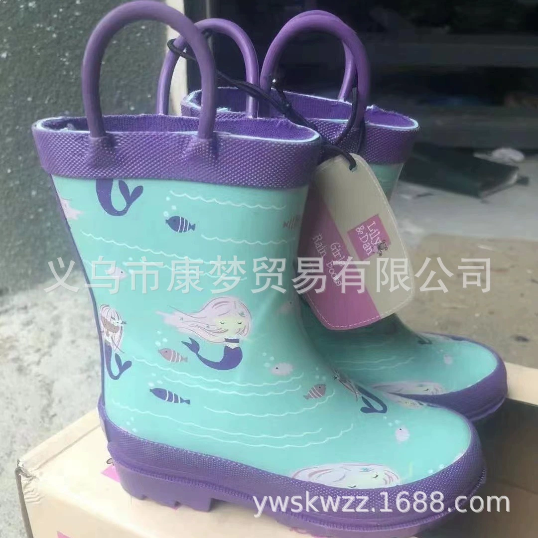 Новый стиль спот детей дождевые сапоги для мужчин и женщин резиновые резиновые сапоги для дождя водонепроницаемые нескользящие различные водные ботинки rain boots