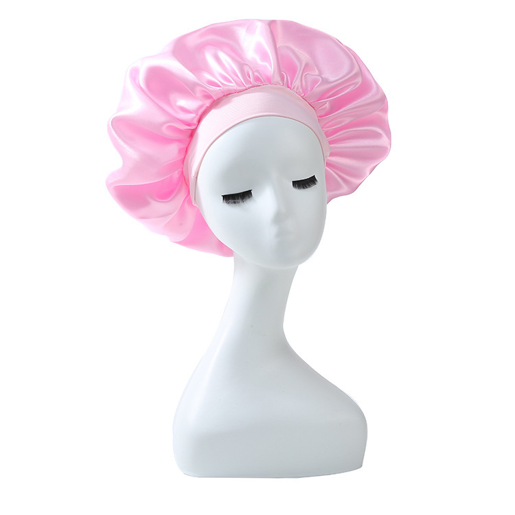 Amazon transfronterizo amplio borde alto elástico sombrero de dormir sombrero de quimioterapia sombrero para el cabello sombrero para el cabello seco