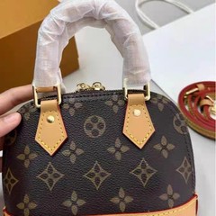 2025新款小众手提包包女士时尚质感复古百搭老花手提单肩贝壳小包