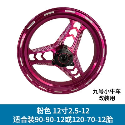NM series electric vehicle front | Motorcycle wheel hub - 12-inch-25-purple-free-flange-spacing-99mm