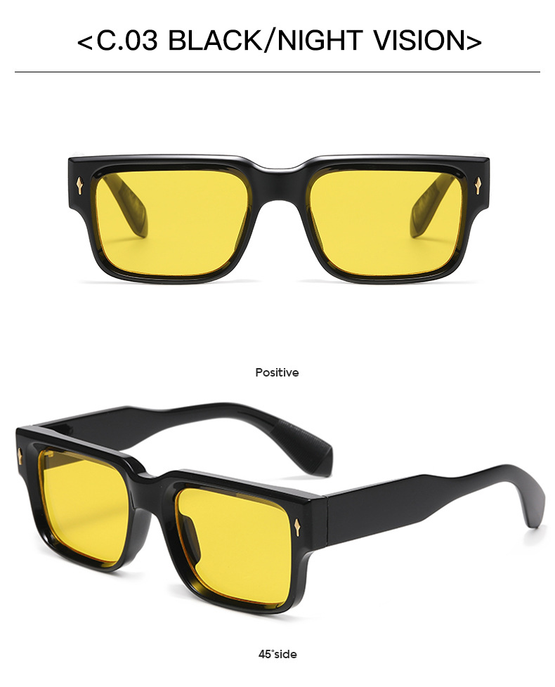 50g Weight Full Frame Glasses Structure Sunglasses Classification Ac, UV400 Protection Lens Material Square Glasses Style Outdoor, Travel Occasion Solid Color Pattern All Seasons Season Unisex Gender Simple Style, Classic Style Style Simple Style Classic Style Solid Color Ac UV400 Protection Square Full Frame Women's Sunglasses 11