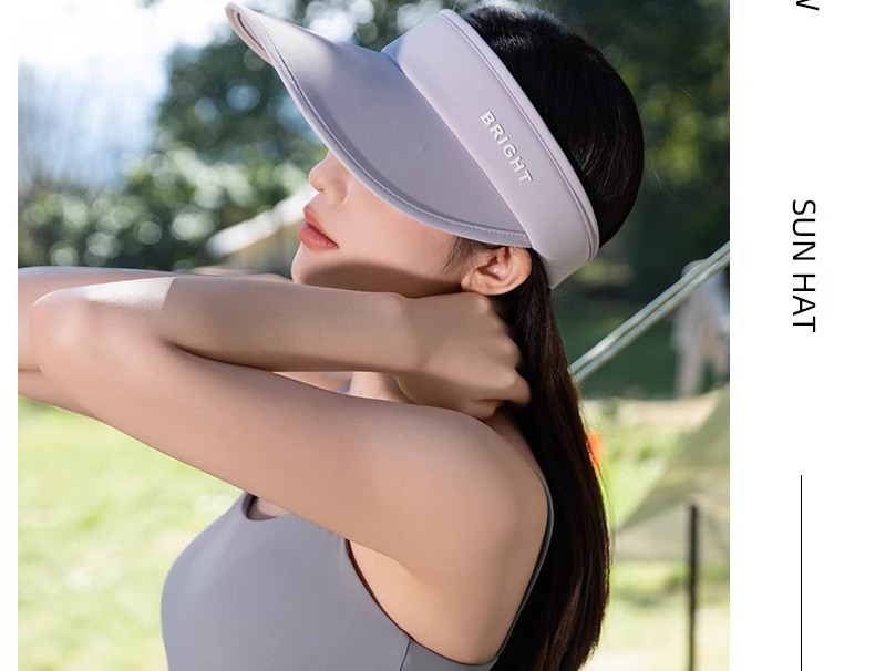 Visera de sol mujer ala ancha protección uv gorra deportiva_voghion.com