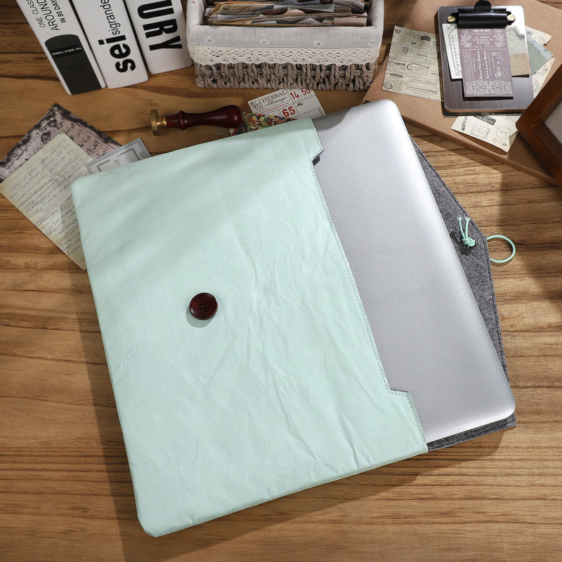 Waterproof Dupont Paper Document Storage Bag Tablet Protective Cover Laptop Bag Large Capacity Pencil Bag Organ