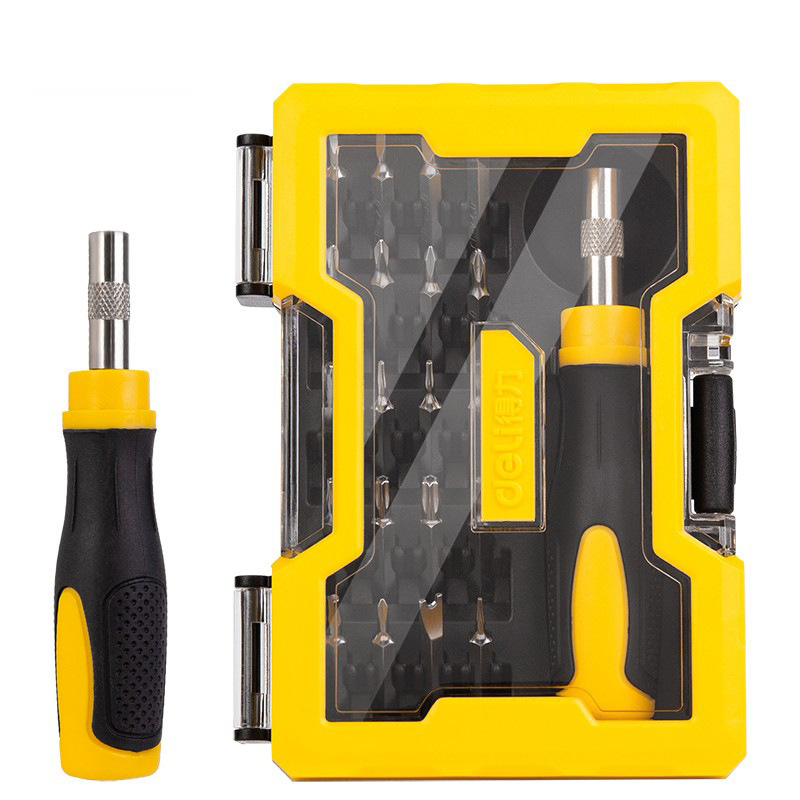 得力精密维修电子螺丝批组套手机维修螺丝刀起子套装21件 DL1021D