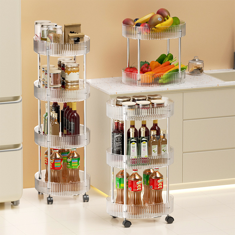 Storage system, round table cart
