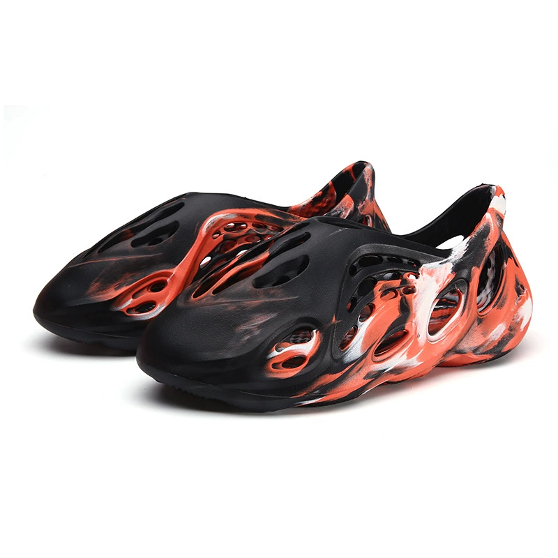 Летние сандалии, обувь для пляжа в камуфляжном стиле, лёгкие повседневные обувь типа slip-on, размеры 36–47