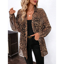 B 33485 Loose lapel long sleeve women's shirt ���ɷ��쳤��Ů