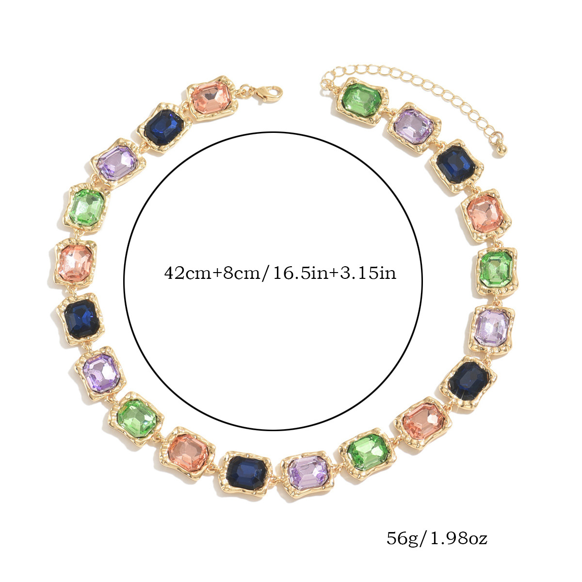 Elegant Glanzend Geometrisch Patroon Zinklegering  Kettingen Met Kralen Groothandel display picture 2