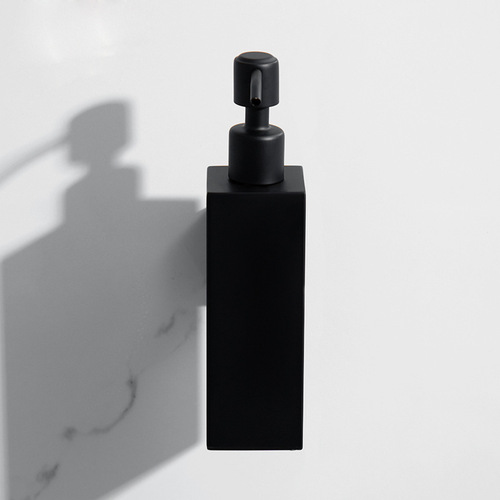 304 Stainless Steel Wall Mounted Manual Black Soap Dispenser 200ML Shampoo Shower Gel Bottle Hand Sanitizer Box Hotel