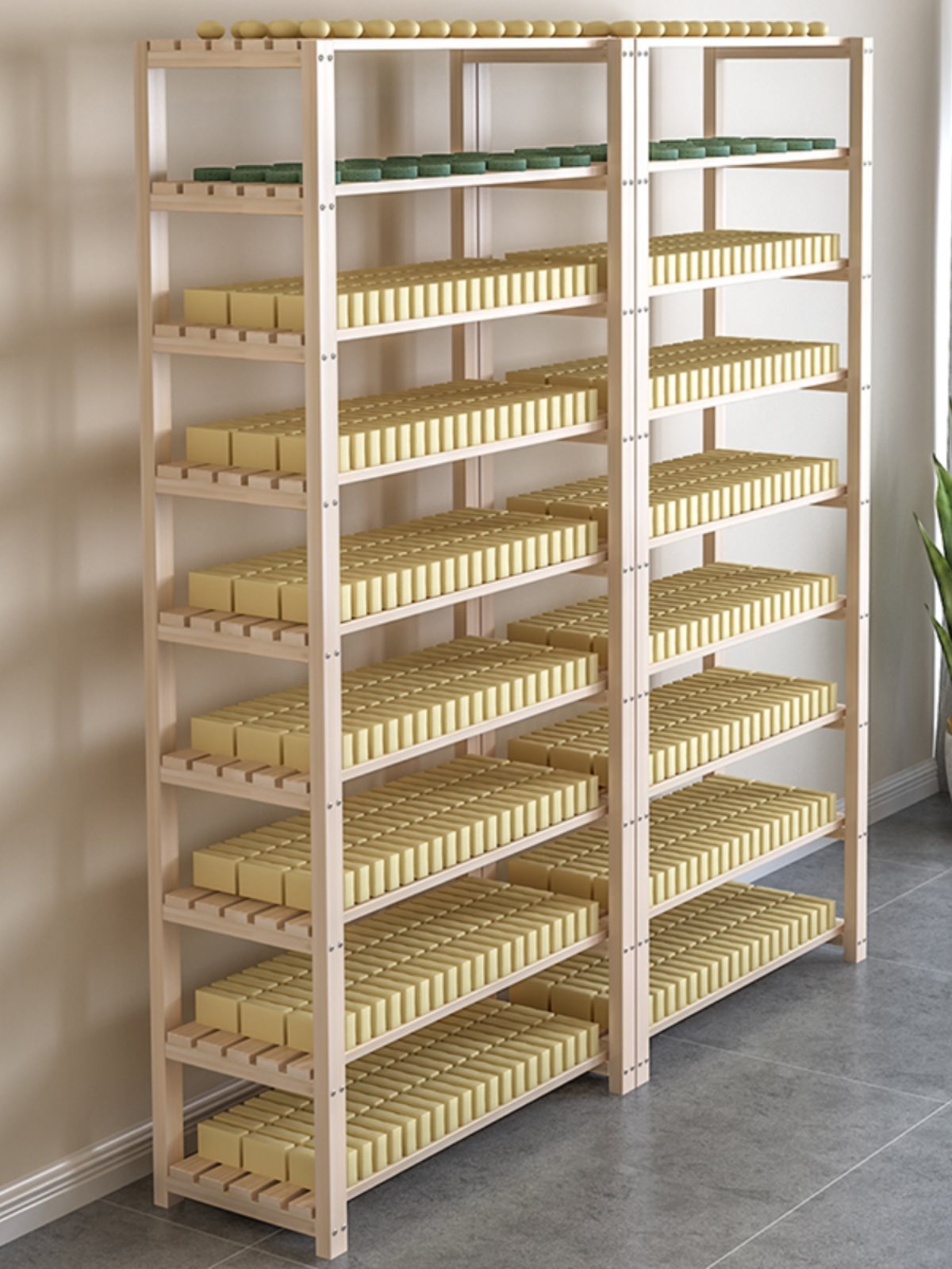 New Pine Wood Combined Soap Rack Handmade Soap Rack Storage Box Flower Rack Succulent Wooden Rack Bookshelf Storage Rack