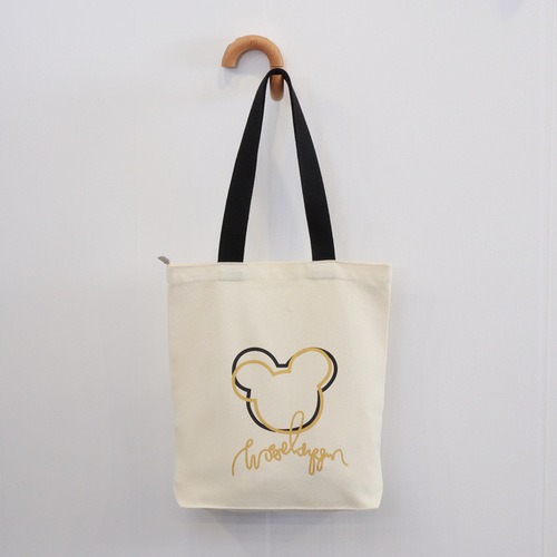 Canvas bag printed canvas bag for women college students, school single shoulder bag commuting, large capacity, unique large capacity print