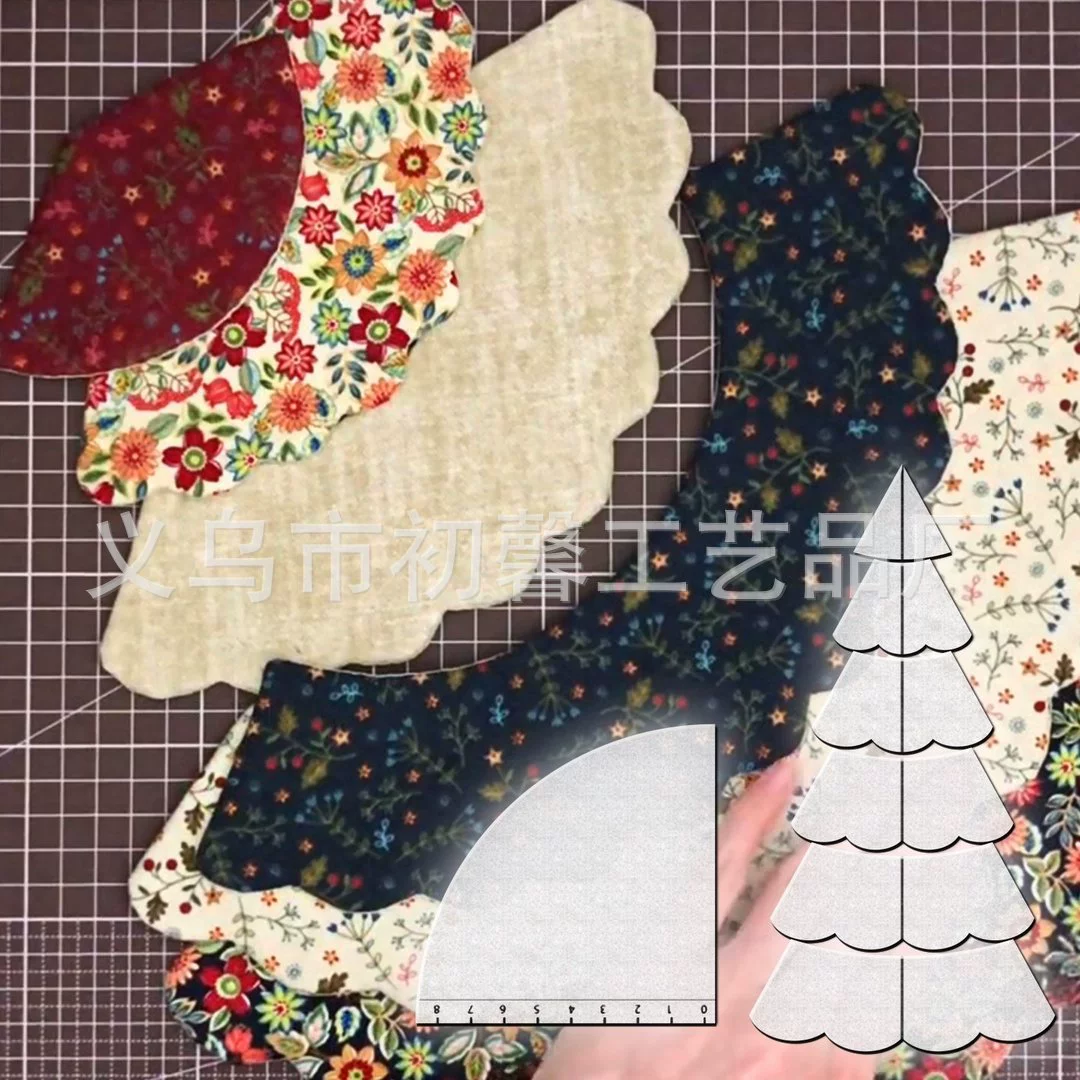 Spot Fabric Christmas Tree Sewing Template fabric Christmas tree sewing template