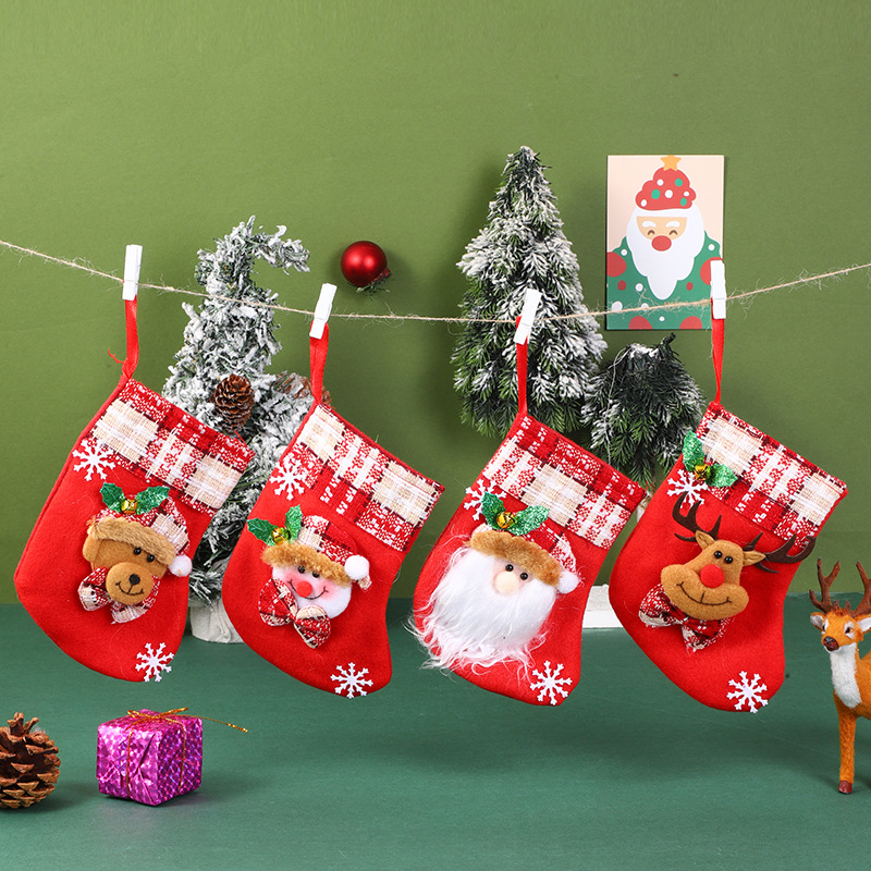 36g Weight Hanging Ornaments Event & Party Supplies 1 Piece Quantity Party, Festival Occasion Nonwoven Material Christmas Festival Santa Claus, Christmas Socks, Snowman Pattern Cartoon Style, Cute Style Christmas Cartoon Style Cute Santa Claus Christmas Socks Snowman Nonwoven Party Festival Hanging Ornaments 无