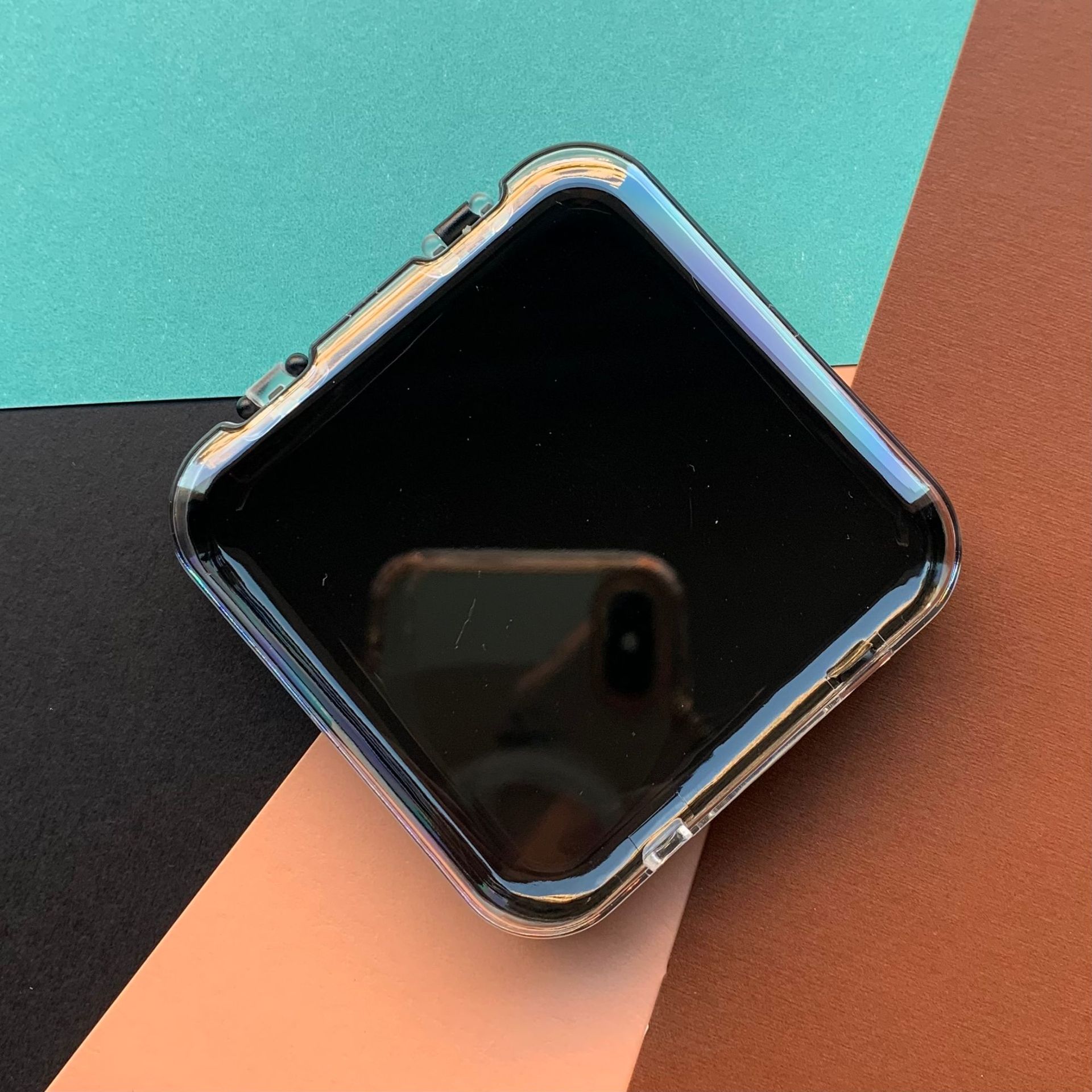 Caja de almacenamiento de uñas transparente popular, caja de embalaje de uñas con esquinas redondeadas, caja de plástico para puntas de uñas para ferias comerciales