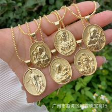 多款式铜镀18K金圣裘德跨境原创新品项链 适合男士女士日常佩戴