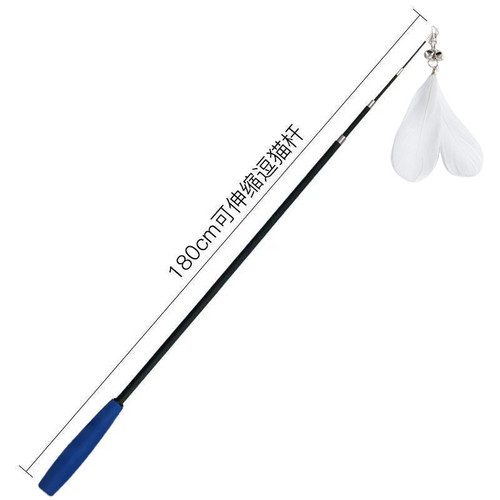 1.8m extra long cat teasing stick, cat self-pleasure toy, retractable fishing cat stick, cat teasing toys, cat supplies