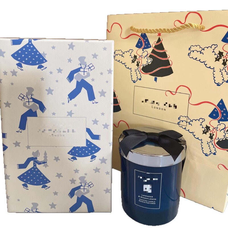 平替品香薰蜡烛英国梨蓝风铃烛台家用室内持久香氛小众生日伴手礼|undefined